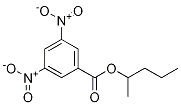 Benzoic acid, 3,5-dinitro-, 1-Methylbutyl ester CAS#: 10574-10-4