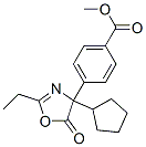 Benzoic acid, 4-(4-cyclopentyl-2-ethyl-4,5-dihydro-5-oxo-4-oxazolyl)-, methyl ester CAS#: 221214-06-8