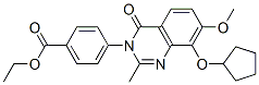 Benzoic  acid,  4-[8-(cyclopentyloxy)-7-methoxy-2-methyl-4-oxo-3(4H)-quinazolinyl]-,  ethyl  ester CAS#: 214845-72-4