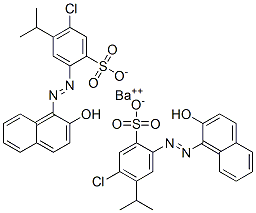 Bis[5-chloro-2-[(2-hydroxy-1-naphthalenyl)azo]-4-sec-propylbenzenesulfonic acid]barium salt CAS#: 10142-77-5