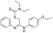 CARBAMODITHIOIC ACID, DIETHYL-, 2-((4-ETHOXYPHENYL)AMINO)-2-(PHENYLIMI NO)ETHYL E CAS#: 105858-89-7