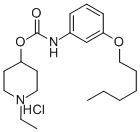 CARBANILIC ACID, m-(HEXYLOXY)-, 1-ETHYL-4-PIPERIDYL ESTER, HYDROCHLORI DE CAS#: 105405-73-0