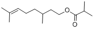 CITRONELLYL ISOBUTYRATE CAS#: 138-23-8