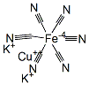 COPPERPOTASSIUMHEXACYANOFERRATE(II) CAS#: 14481-39-1