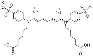 CYANINE 5 BIHEXANOIC ACID DYE, POTASSIUM SALT CAS#: 252255-40-6