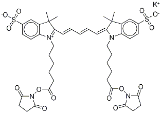 CYANINE 5 BIHEXANOIC ACID DYE, SUCCINIMIDYL ESTER, POTASSIUM SALT CAS#: 252255-42-8