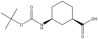 CYCLOHEXANECARBOXYLIC ACID, 3-[[(1,1-DIMETHYLETHOXY)CARBONYL]AMINO]-, (1R,3S)- CAS#: 222530-39-4