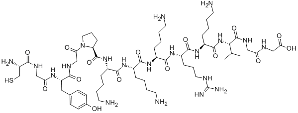 CYS-GLY-TYR-GLY-PRO-LYS-LYS-LYS-ARG-LYS-VAL-GLY-GLY CAS#: 104914-40-1