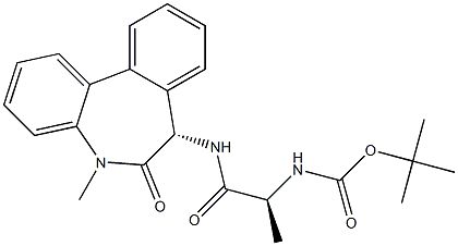 CarbaMic acid, [(1S)-2-[[(7S)-6,7-dihydro-5-Methyl-6-oxo-5H-dibenz[b,d]azepin-7-yl]aMino]-1-Methyl-2-oxoethyl]-, 1,1-diMethylethyl ester CAS#: 209984-33-8
