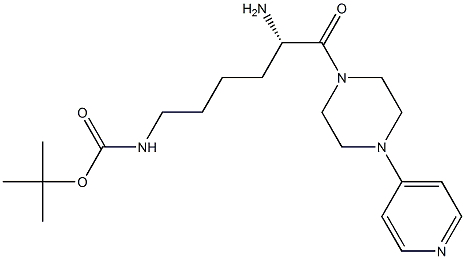 CarbaMic acid, N-[(5S)-5-aMino-6-oxo-6-[4-(4-pyridinyl)-1-piperazinyl]hexyl]-, 1,1-diMethylethyl ester CAS#: 204692-66-0