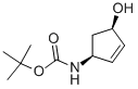 Carbamic acid, [(1S,4R)-4-hydroxy-2-cyclopenten-1-yl]-, 1,1-dimethylethyl CAS#: 201054-55-9