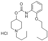 Carbamic acid, (2-(hexyloxy)phenyl)-, 1-butyl-4-piperidinyl ester, mon ohydrochloride CAS#: 105384-12-1