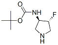 Carbamic acid, [(3R,4R)-4-fluoro-3-pyrrolidinyl]-, 1,1-dimethylethyl ester (9CI) CAS#: 213388-71-7