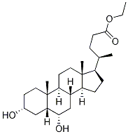 Cholan-24-oic acid, 3,6-dihydroxy-, ethyl ester, (3a,5b,6a)- CAS#: 105660-11-5