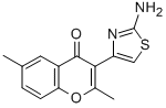 Chromone, 3-(2-aminothiazol-4-yl)-2,6-dimethyl- CAS#: 104819-36-5