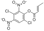 Crotonic acid, 3,6-dichloro-2,4-dinitrophenyl ester CAS#: 24291-70-1