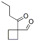 Cyclobutanecarboxaldehyde, 1-(1-oxobutyl)- (9CI) CAS#: 220775-64-4