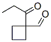 Cyclobutanecarboxaldehyde, 1-(1-oxopropyl)- (9CI) CAS#: 220775-89-3