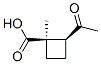 Cyclobutanecarboxylic acid, 2-acetyl-1-methyl-, cis- (9CI) CAS#: 113522-54-6