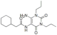 Cyclohexaneacetamide, N-(6-amino-1,2,3,4-tetrahydro-2,4-dioxo-1,3-dipropyl-5-pyrimidinyl)- CAS#: 112683-82-6
