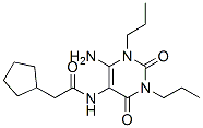 Cyclopentaneacetamide, N-(6-amino-1,2,3,4-tetrahydro-2,4-dioxo-1,3-dipropyl-5-pyrimidinyl)- CAS#: 112683-81-5