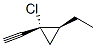 Cyclopropane, 1-chloro-2-ethyl-1-ethynyl-, cis- (9CI) CAS#: 103304-34-3