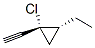 Cyclopropane, 1-chloro-2-ethyl-1-ethynyl-, trans- (9CI) CAS#: 103304-33-2