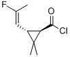 Cyclopropanecarbonyl chloride, 3-[(1E)-2-fluoro-1-propenyl]-2,2-dimethyl-, (1R,3R)- (9CI) CAS#: 228703-09-1