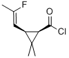 Cyclopropanecarbonyl chloride, 3-[(1Z)-2-fluoro-1-propenyl]-2,2-dimethyl-, (1R,3S)- (9CI) CAS#: 228702-64-5