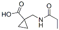 Cyclopropanecarboxylic  acid,  1-[[(1-oxopropyl)amino]methyl]- CAS#: 205173-56-4