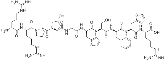 (D-ARG0,HYP3,BETA-(2-THIENYL)-ALA5,8,D-PHE7)-BRADYKININ CAS#: 103412-42-6