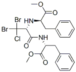 D-Phenylalanine, 3,3-dibromo-3-chloro-N-[(1R)-2-methoxy-2-oxo-1-(phenylmethyl)ethyl]alanyl-, methyl ester (9CI) CAS#: 206748-72-3