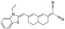 D2(3H),A-NAPHTHALENEMALONONITRILE, 7-[(3-ETHYL-2-BENZOTHIAZOLINYLIDENE)METHYL]-4,4A,5,6-TETRAHYDRO- CAS#: 20749-75-1
