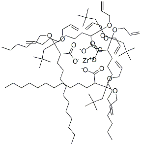 DIALLYLOXYNEOHEXYL ZIRCONIUM TRIDECANOATE CAS#: 110392-54-6