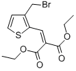 DIETHYL 2-([3-(BROMOMETHYL)-2-THIENYL]METHYLENE)MALONATE CAS#: 104085-30-5