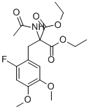 DIETHYL-2-ACETYLAMINO-2-(2''-FLUORO-4'',5''-DIMETHOXYBENZYL)-1,3-PROPANEDIATE CAS#: 102034-51-5