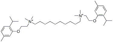 Decamethylenebis[dimethyl[2-(thymyloxy)ethyl]aminium] CAS#: 20462-53-7