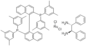 Dichloro{(R)-(+)-2,2'-bis[di(3,5-xylyl)phosphino]-1,1'-binaphthyl}[(1R,2R)-(+)-1,2-diphenylethylenediamine]ruthenium(II) CAS#: 220114-38-5
