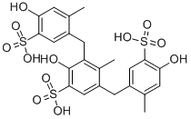Dihydroxydimethyldiphenylmethanedisulphonic acid polymer CAS#: 101418-00-2