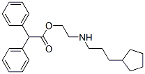 Diphenylacetic acid 2-[(3-cyclopentylpropyl)amino]ethyl ester CAS#: 21446-96-8