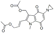 [(E)-3-[3-(acetyloxymethyl)-5-aziridin-1-yl-1-methyl-4,7-dioxo-indol-2-yl]prop-2-enyl] acetate CAS#: 114560-31-5
