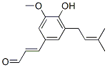 (E)-3-[4-Hydroxy-3-methoxy-5-(3-methyl-2-butenyl)phenyl]propenal CAS#: 21973-34-2