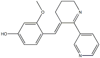 (E)-3-Methoxy-4-((2-(pyridin-3-yl)-5,6-dihydropyridin-3(4H)-ylidene)Methyl)phenol CAS#: 221029-72-7