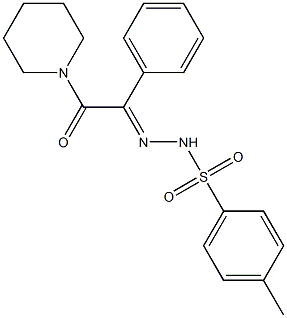 (E)-4-Methyl-N'-(2-oxo-1-phenyl-2-(piperidin-1-yl)ethylidene)benzenesulfonohydrazide CAS#: 219915-67-0