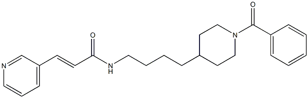 (E)-N-[4-(1-BENZOYL-PIPERIDIN-4-YL)-BUTYL]-3-PYRIDIN-3-YL-ACRYLAMIDE CAS#: 658084-64-1