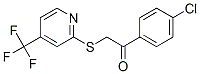 ETHANONE, 1-(4-CHLOROPHENYL)-2-[[4-(TRIFLUOROMETHYL)-2-PYRIDINYL]THIO]- CAS#: 263250-76-6