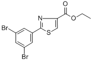 ETHYL 2-(3,5-DIBROMOPHENYL)-1,3-THIAZOLE-4-CARBOXYLATE CAS#: 260973-61-3