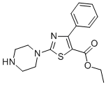 ETHYL 2-PIPERAZINE-4-PHENYL THIAZOLE-5-CARBOXYLATE CAS#: 206555-97-7
