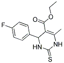 ETHYL 4-(4-FLUOROPHENYL)-6-METHYL-2-THIOXO-1,2,3,4-TETRAHYDRO-5-PYRIMIDINECARBOXYLATE CAS#: 201287-93-6