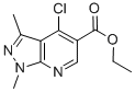 ETHYL 4-CHLORO-1,3-DIMETHYL-1H-PYRAZOLO[3,4-B]PYRIDINE-5-CARBOXYLATE CAS#: 20481-15-6